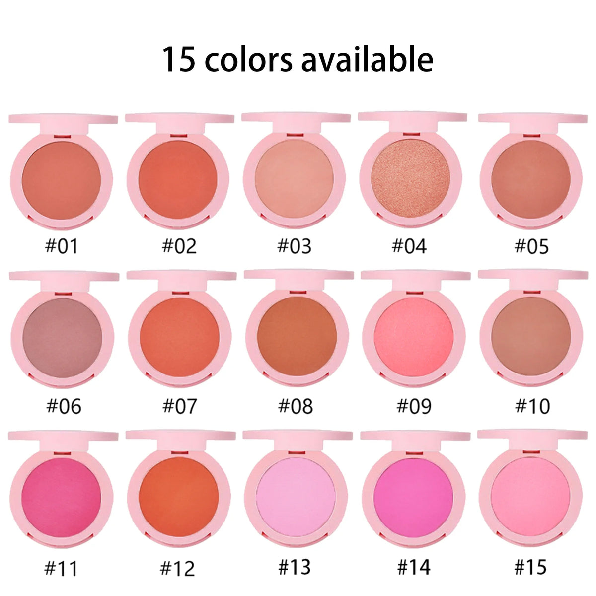 cheek makeup blush long lasting waterproof pressed powder blusher palette