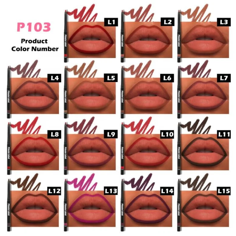 Retractable creamy lip liner