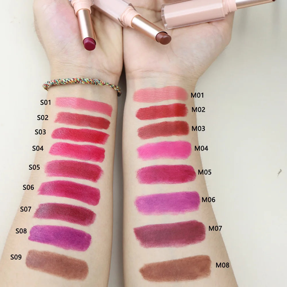 Matte waterproof long-lasting vegan stick lipstick