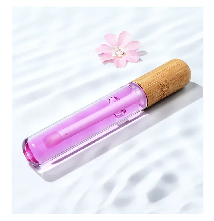 lip cosmetics 10 colors round tube lip balm oil high pigmented moisturizing vegan fruit flavor clear lip oil
