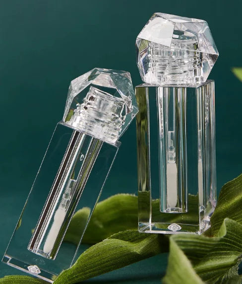 empty transparent lip gloss containers new design big brush applicator empty clear mushroom lipgloss tube lip gloss tube