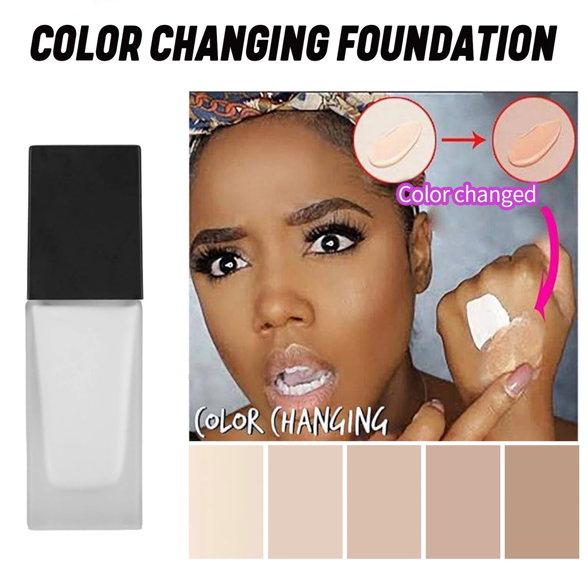 30ml self adjusting color changing liquid foundation liquid foundation concealer isolating foundation makeup bb