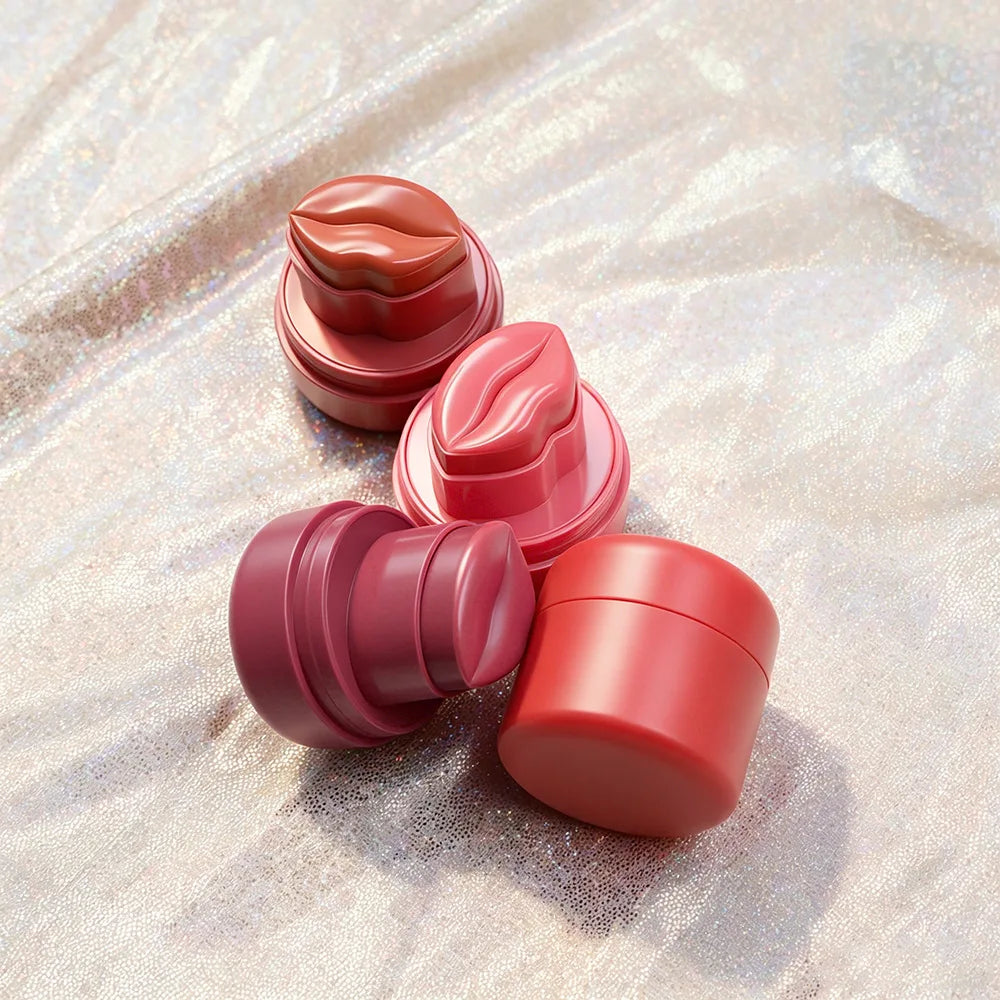 8colors non stick-cup lazy lipstick color changing tint lip stick lip-shaped matte velvet lipstick