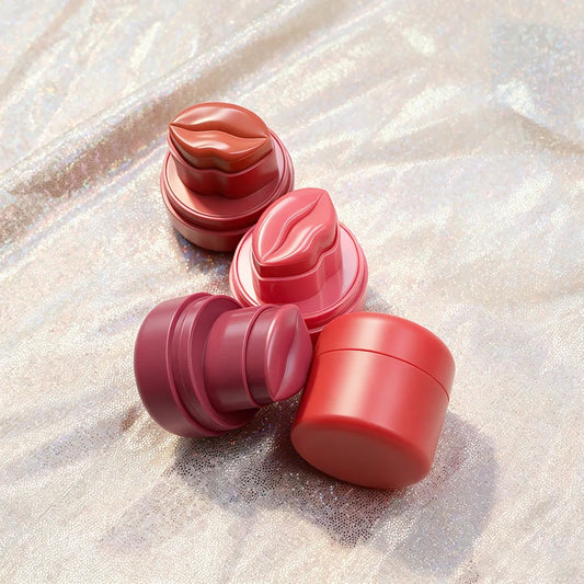 8colors non stick-cup lazy lipstick color changing tint lip stick lip-shaped matte velvet lipstick