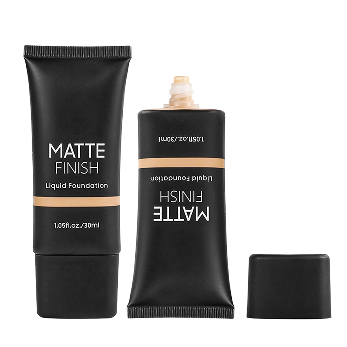 new arrivals face makeup 10 colors black tube full coverage matte finish foundation
