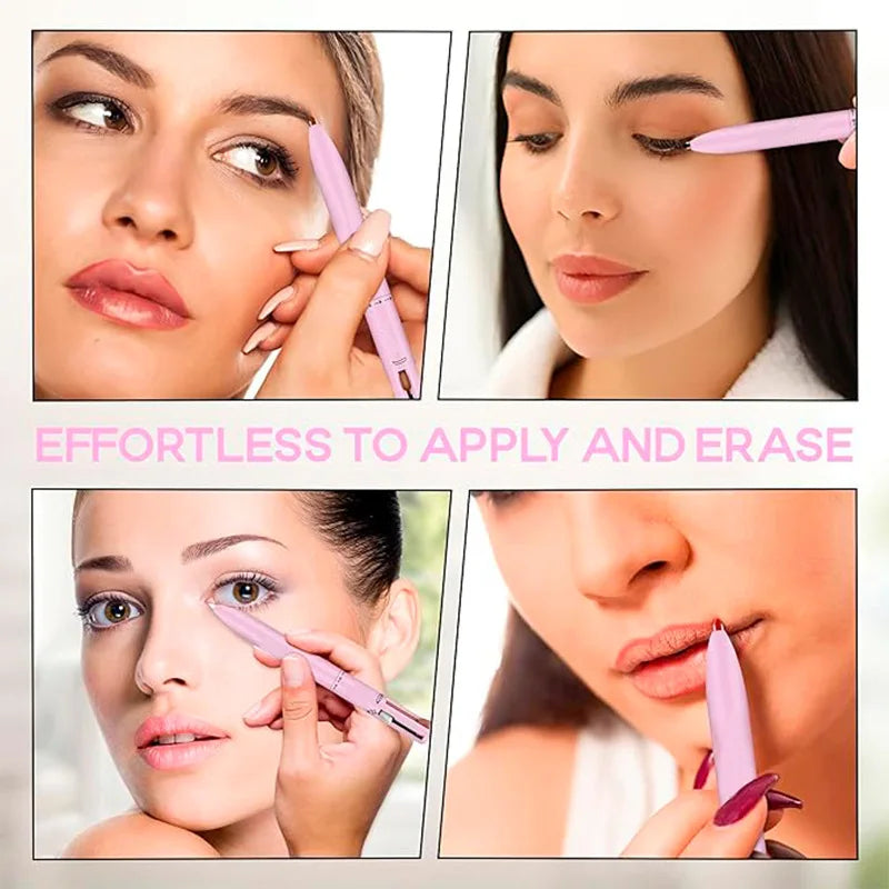 multifunction brow contour touch up 4in1 makeup pen with brush 4 refills 4 colors eyebrow eyeliner lipliner highlighter