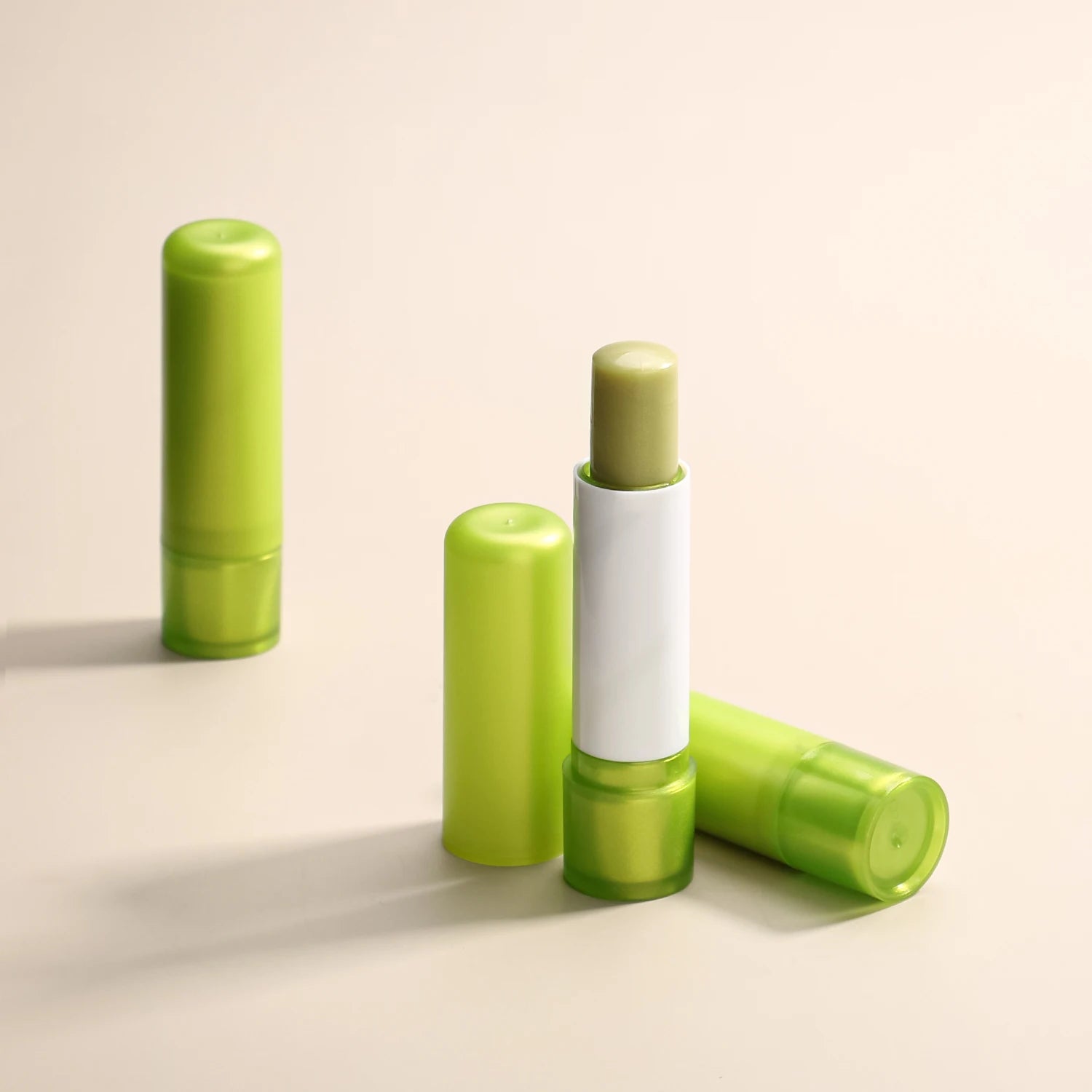 Aloe vera color-changing lip balm stick