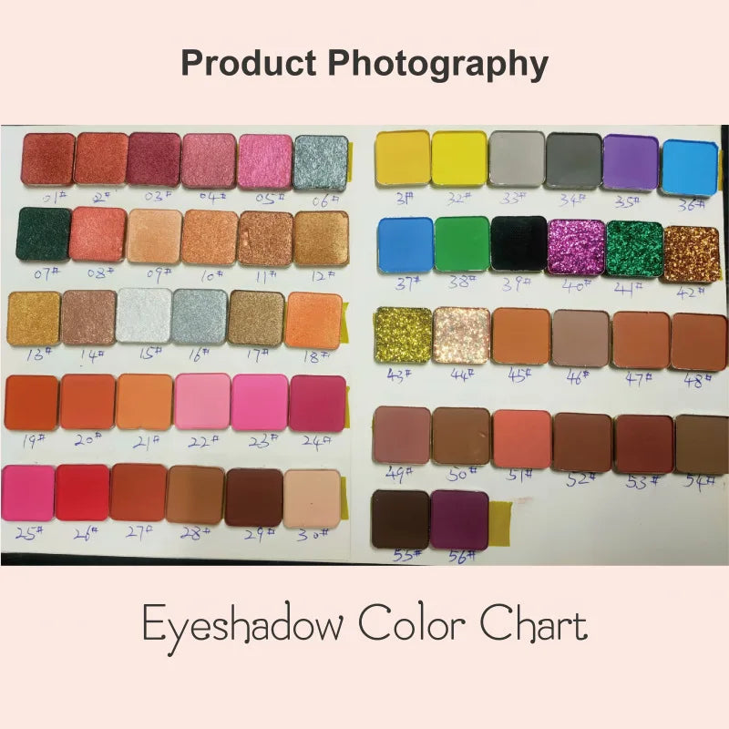 16-color matte shimmer glitter eyeshadow palette