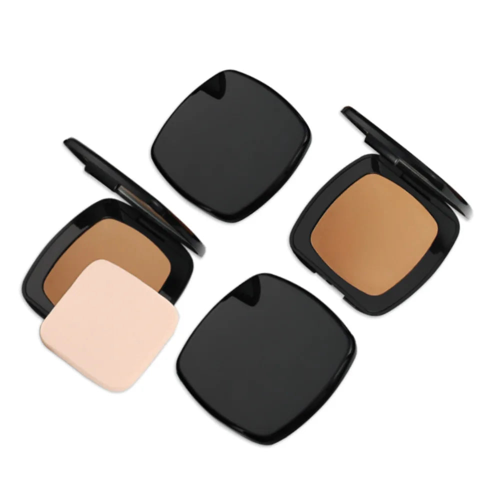 black powder 13 colors smooth long lasting waterproof matte finish compact powder