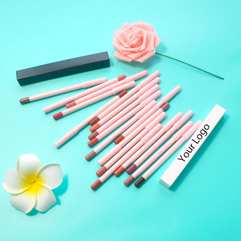 professional 18-color matte waterproof lip liner premium makeup cosmetics