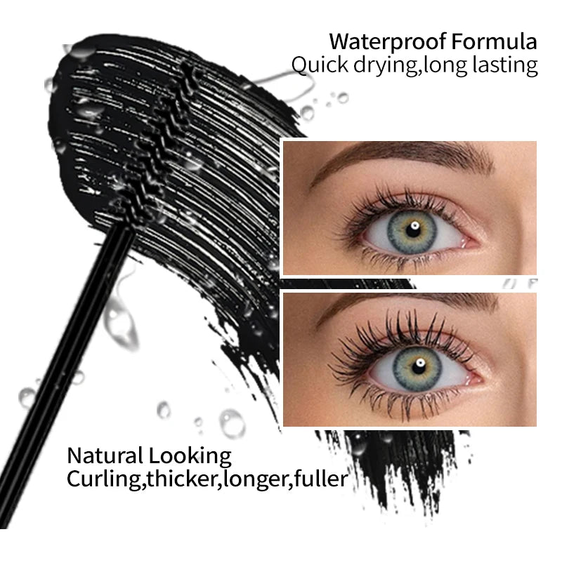 eye makeup gold tube curling lengthening long lasting waterproof quick drying mascara