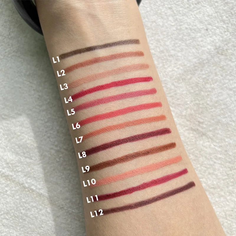 waterproof retractable lipliner with sharpener lips makeup vegan creamy lip liner