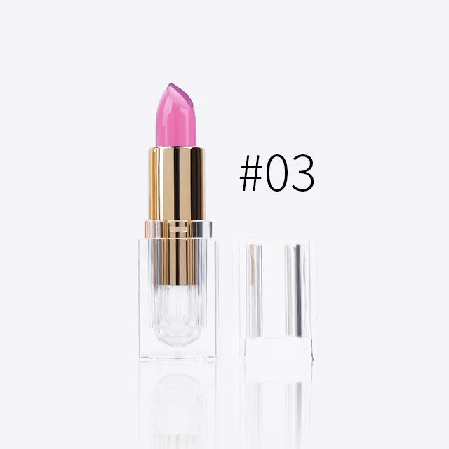 professional lip makeup jelly crystal lipsticks color changing lipsticks with different ph