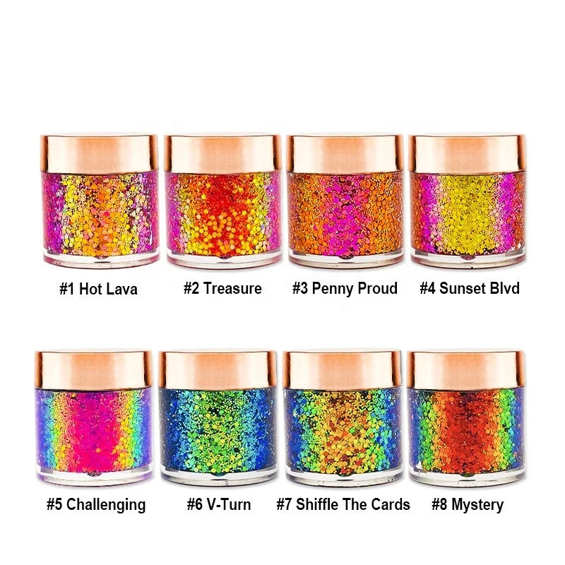 Pearlescent chameleon gel eye shadow