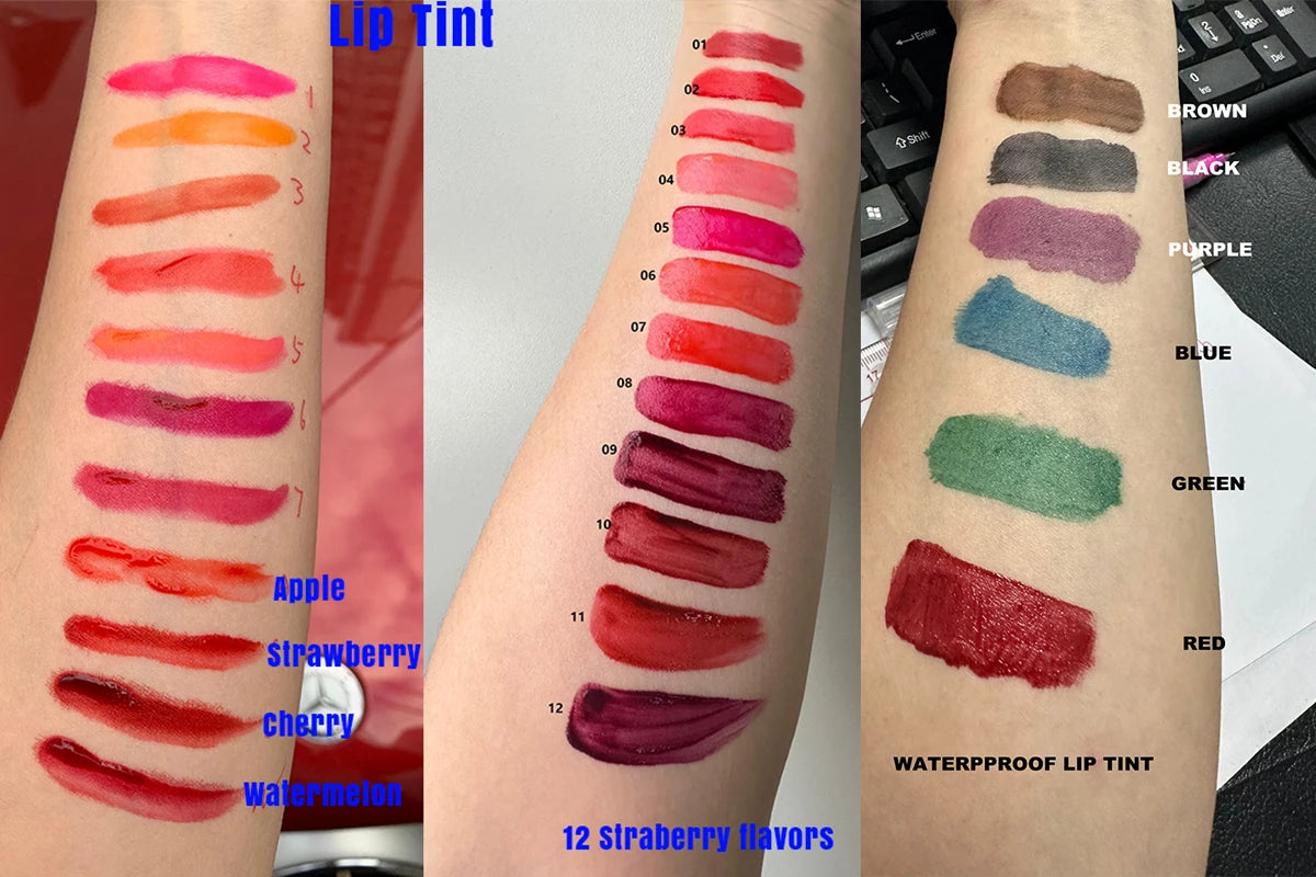 lip and cheek matte liquid lip stain high pigment water base long lasting vegan waterproof smudge proof lip tint ink