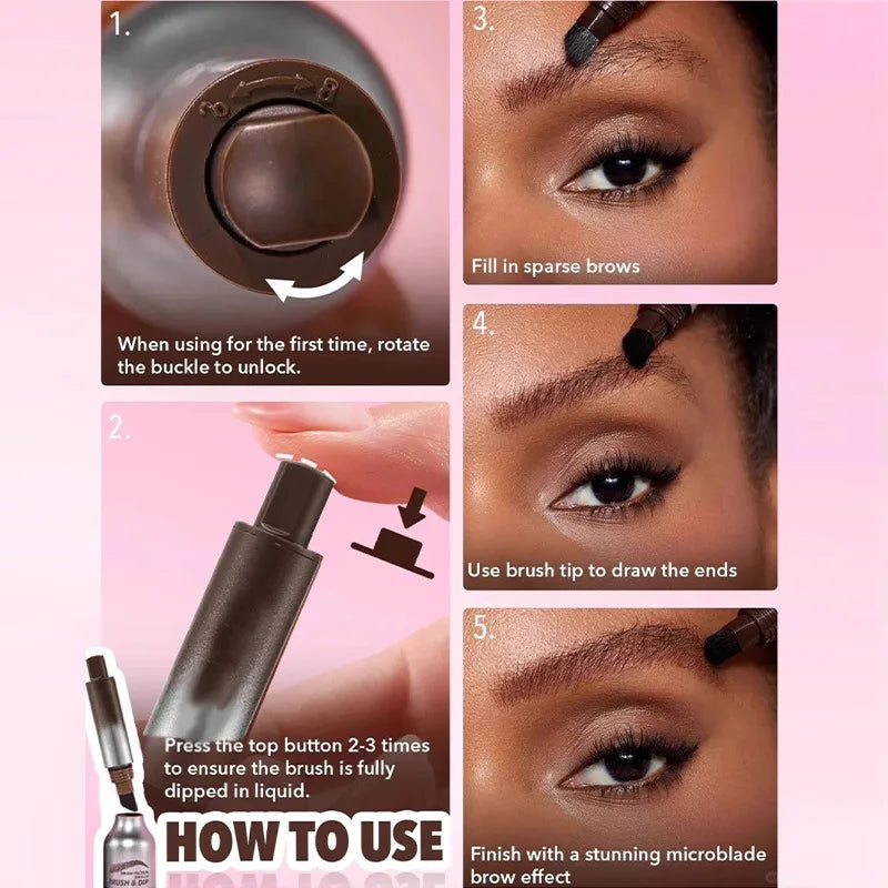 Waterproof eyebrow pomade gel