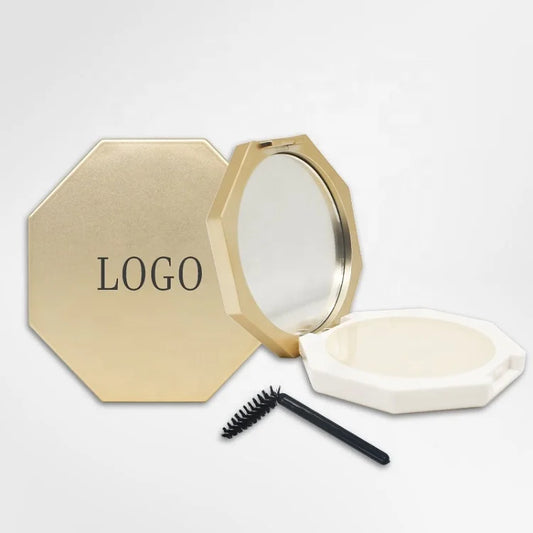 waterproof long lasting styling eyebrow wax gel clear brow soap vegan eyebrow gel with polygon container