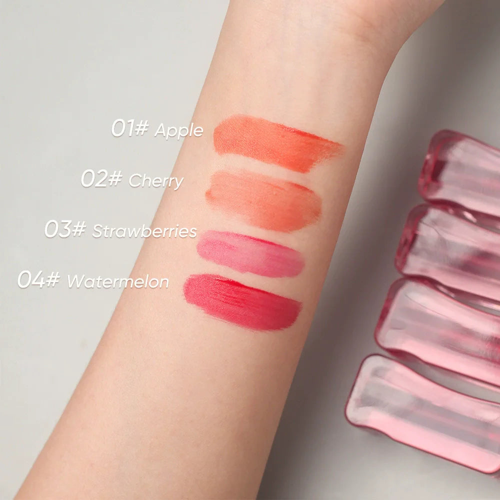 jelly lip tint lips cheeks use fruit juice non-stick high pigment long-lasting lip stain