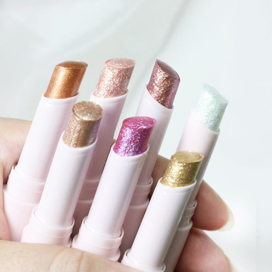 face body highlight makeup glitter eyeshadow jelly highlighter high pigmented shimmer face highlighter stick
