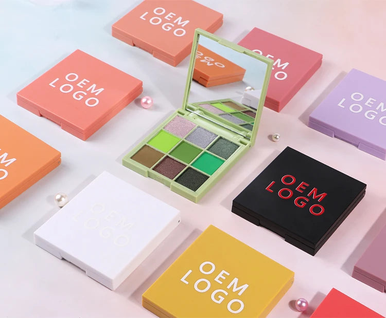 9 color pigmented eyeshadow palette