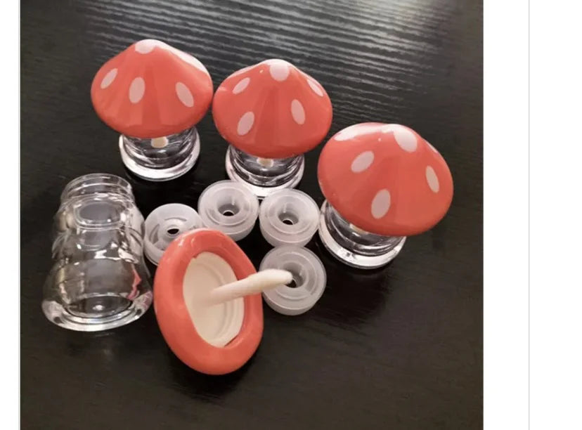 empty transparent lip gloss containers new design big brush applicator empty clear mushroom lipgloss tube lip gloss tube