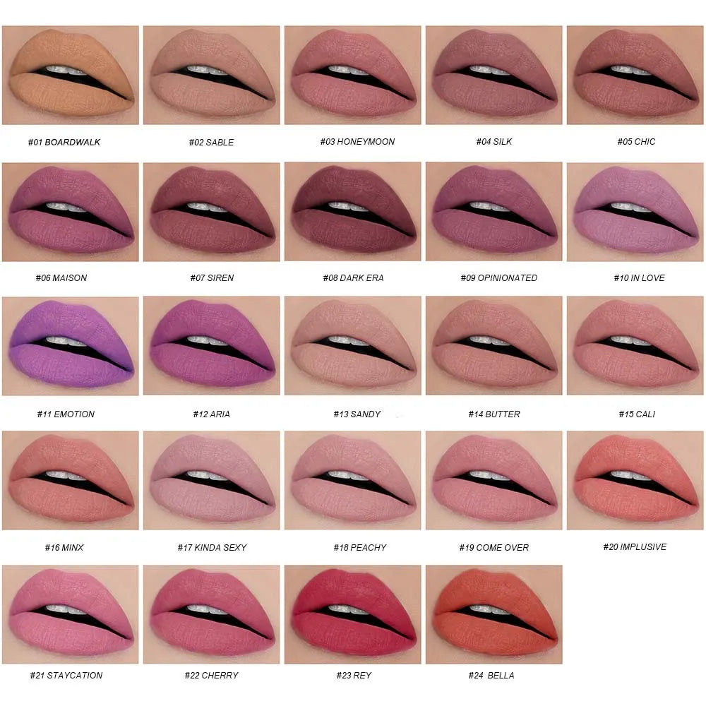 lip beauty multi-color gold tube high pigment glossy finish matte lipstick
