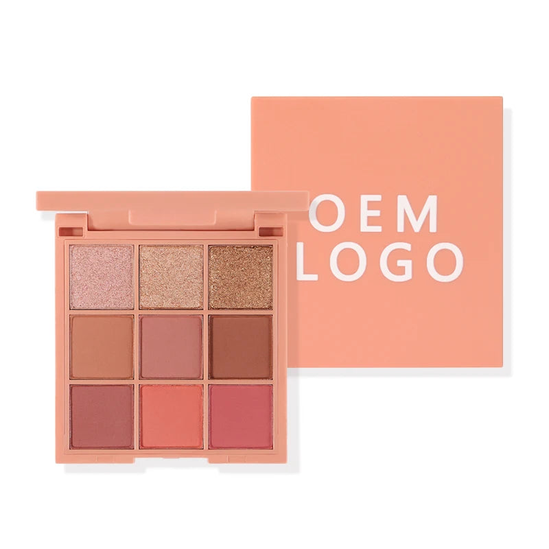 9-color macaron pressed eyeshadow palette