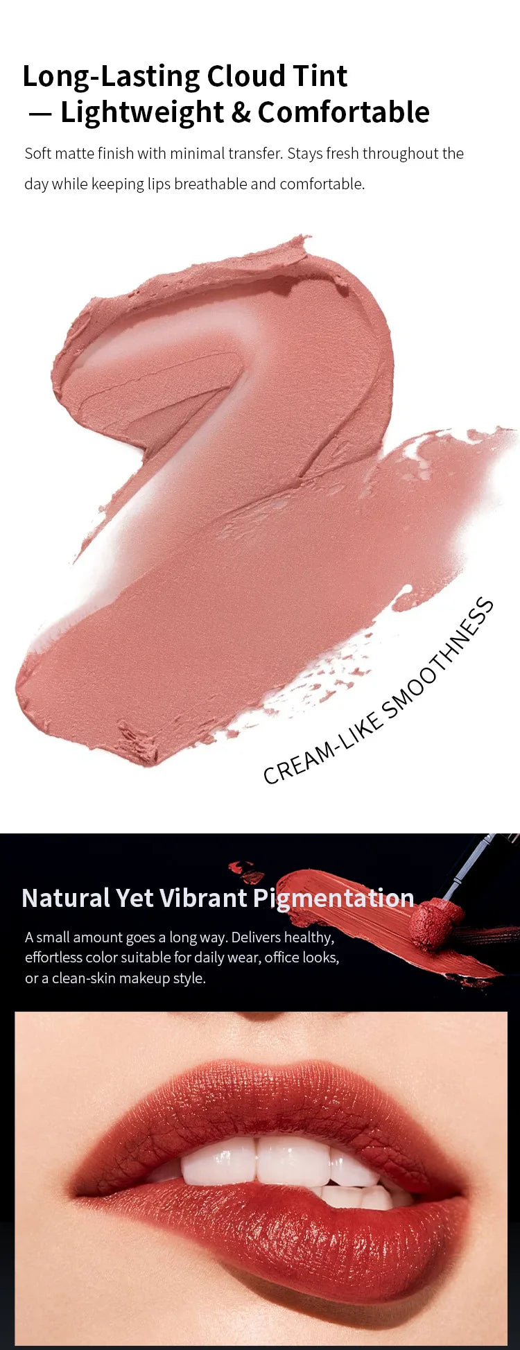 your lip cream 6 color soft pull applicator non-drying lip makeup mud lipstick