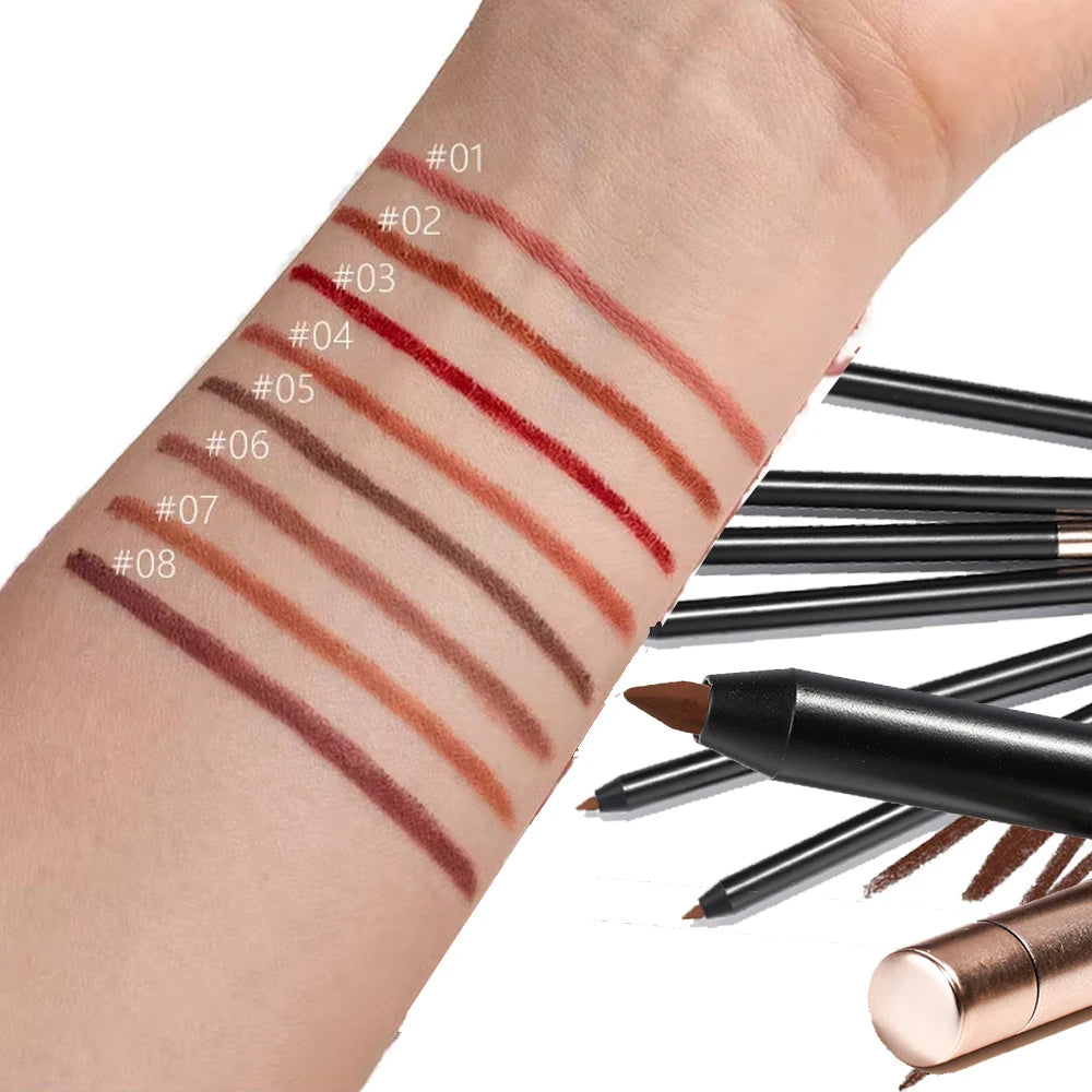 twist dark brown lip liner pencil waterproof lip liner matte creamy lip liner pencil black pencil vegan lipliner