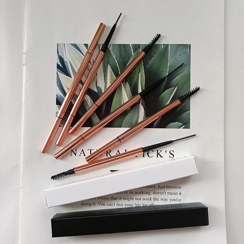 professional vegan waterproof 6-color long wearing eyebrow pencil eyebrow makeup pen vegan eyes makeup