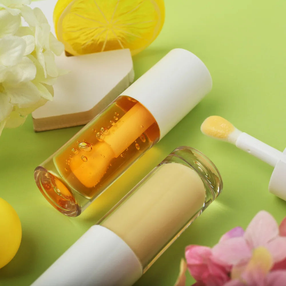 natural long lasting moisturizing shimmer fat lip care products vegan tinted lip oil