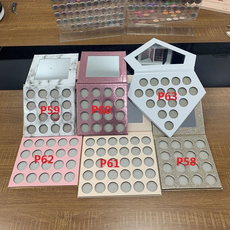 DIY 9 color matte shimmer eyeshadow palette