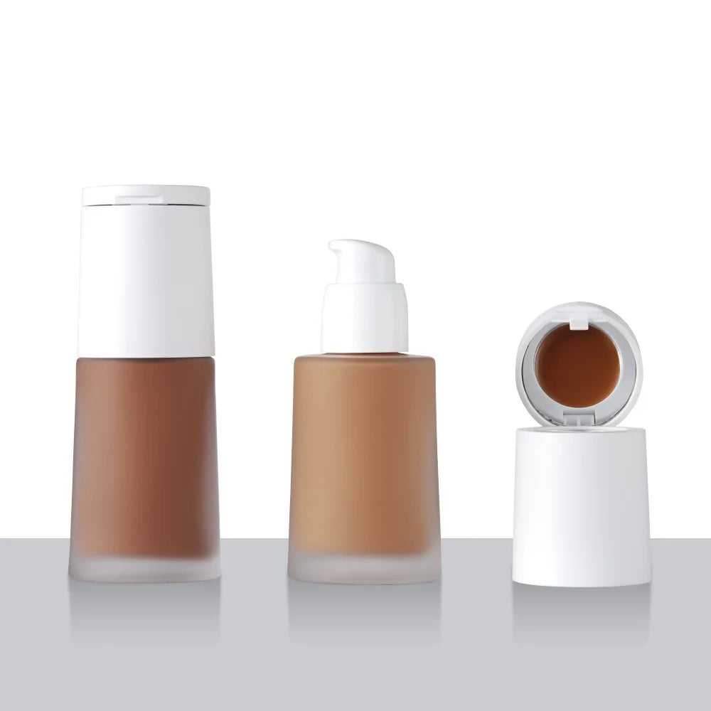 2 in 1 makeup liquid foundation with concealer palette vegan waterproof long lasting liquid foundation