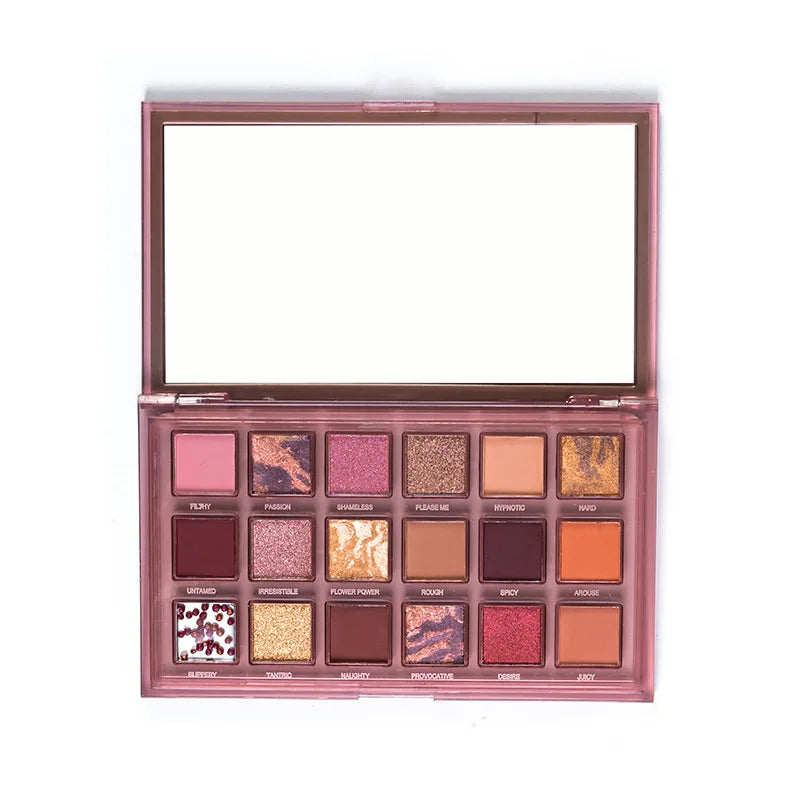 18 color brown eyeshadow palette