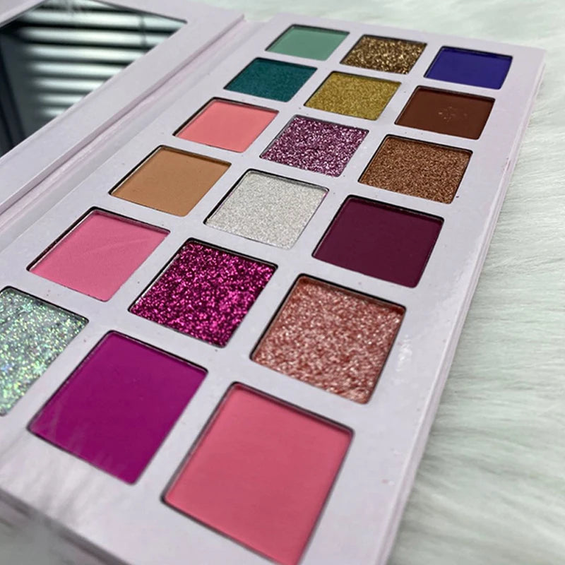 18-color vegan shimmer matte eyeshadow palette