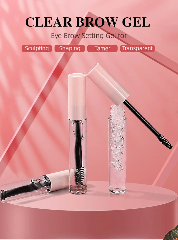 vegan cruelty free waterproof clear eyebrow lamination glue gel styling lash eyebrow gel