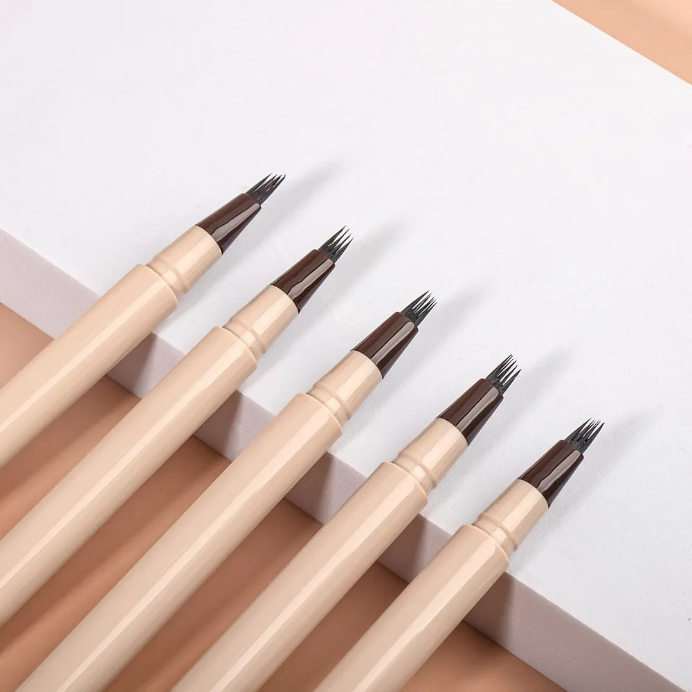 2-in-1 liquid eyeliner and 4-fork brow pen