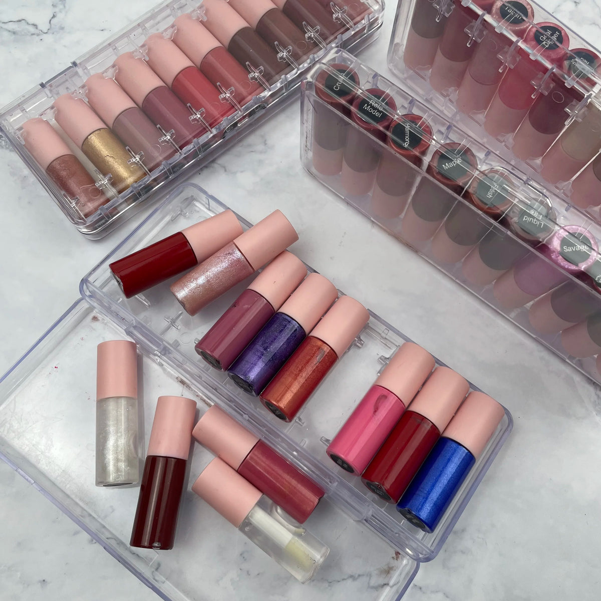 nude vegan mini liquid lipstick high pigmented creamy waterproof matte lip gloss