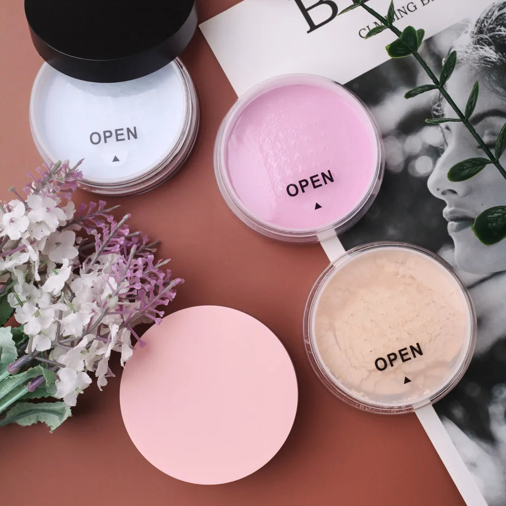 loose setting powder easy bake finishing powder oil control matte face cosmetic loose powder