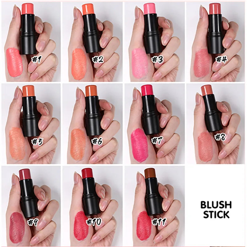 new vegan organic blush on cheek natural waterproof cruelty free matte cream blusher blush stick