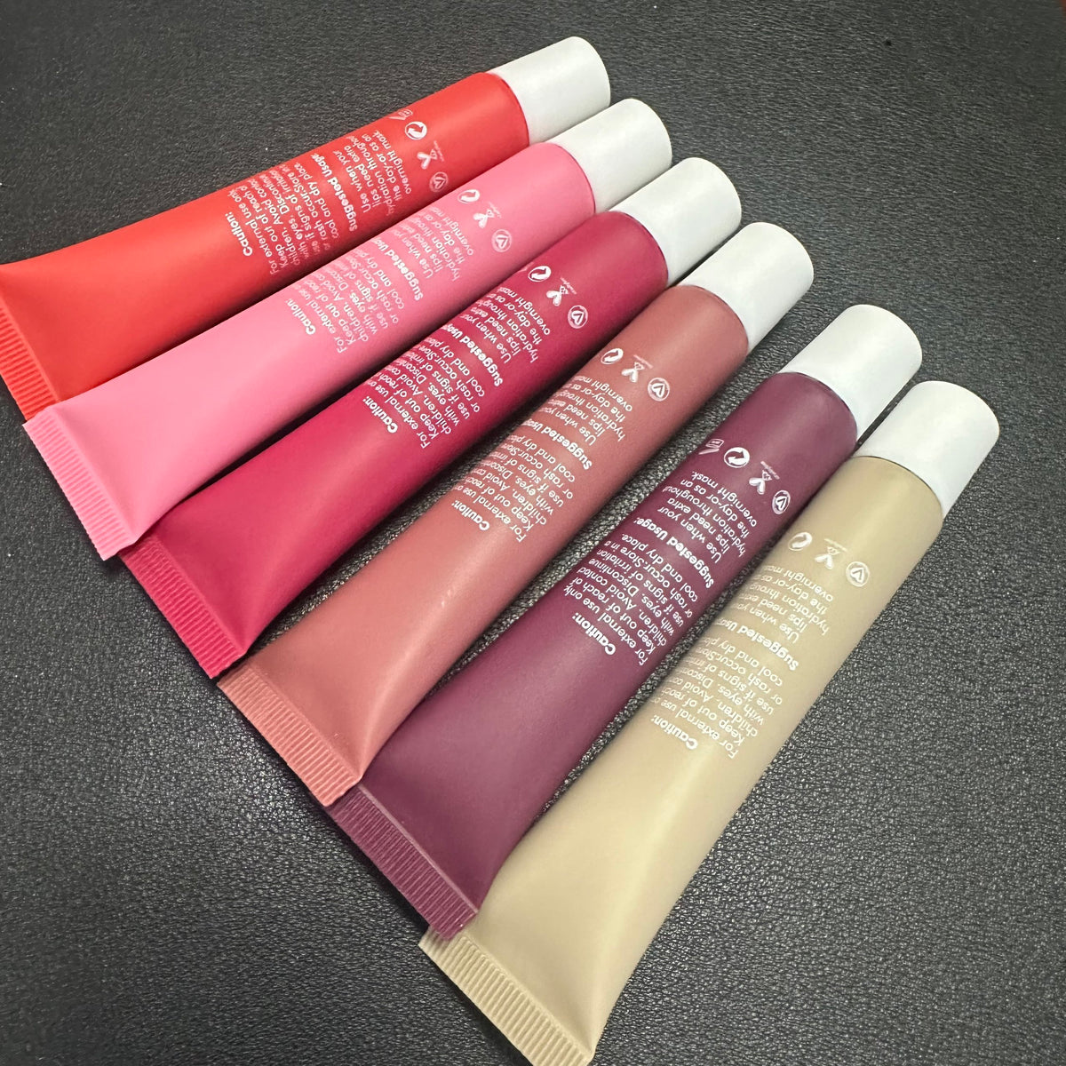 Lip butter balm squeeze tube 6 colors