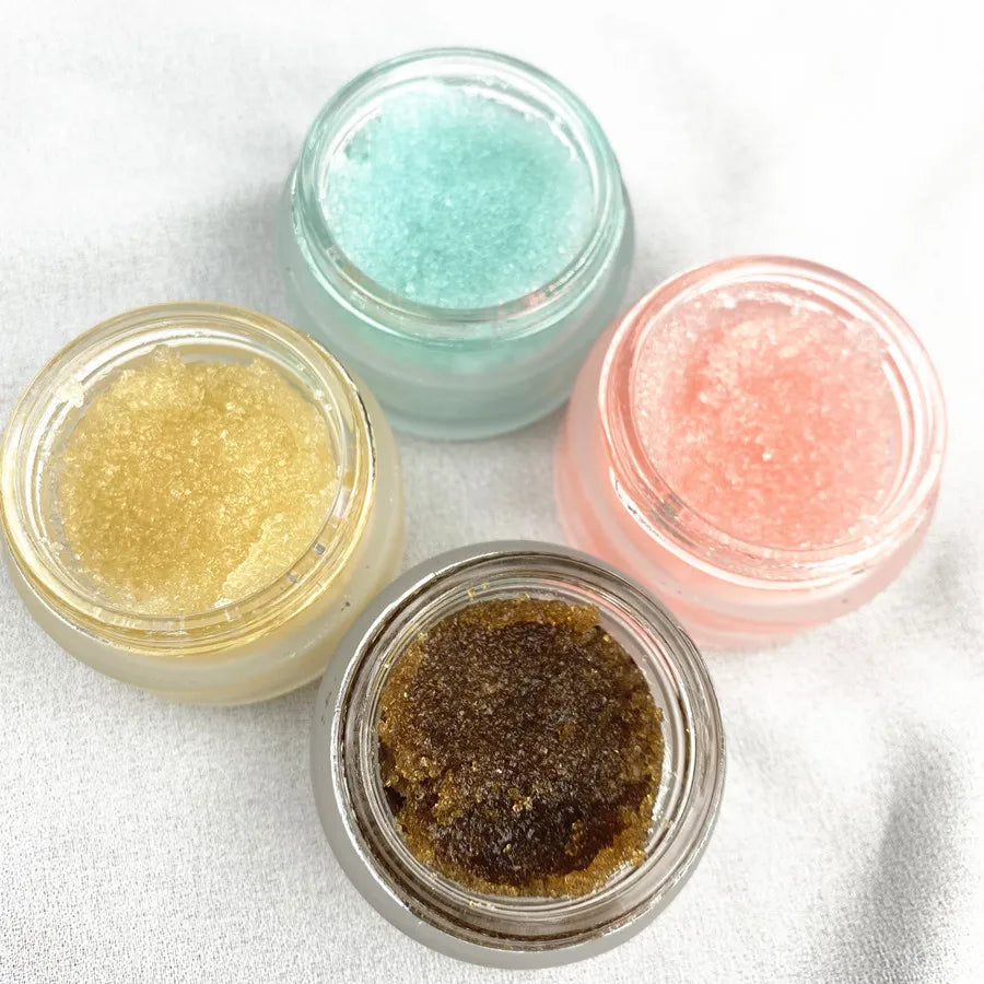 organic vegan lip sugar scrub cute honey crystal lips care cream lip scrub