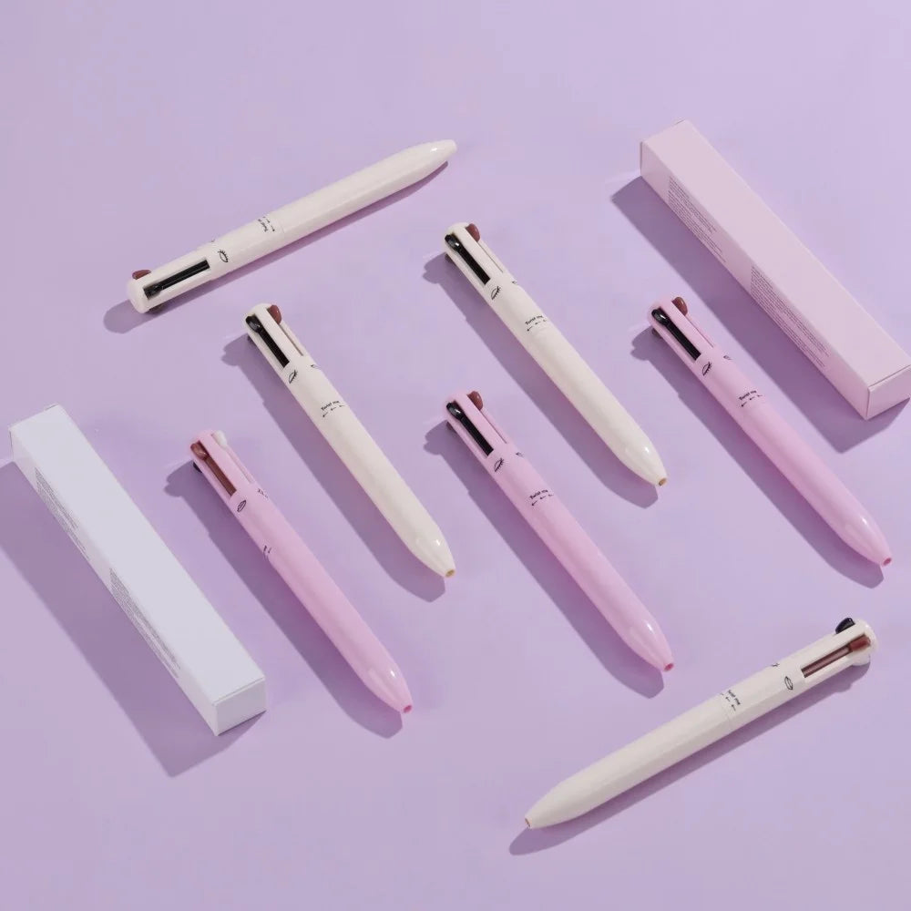 4in1 make up pen rotatable lipliner highlighter eyeliner eyebrow pencil cruelty free