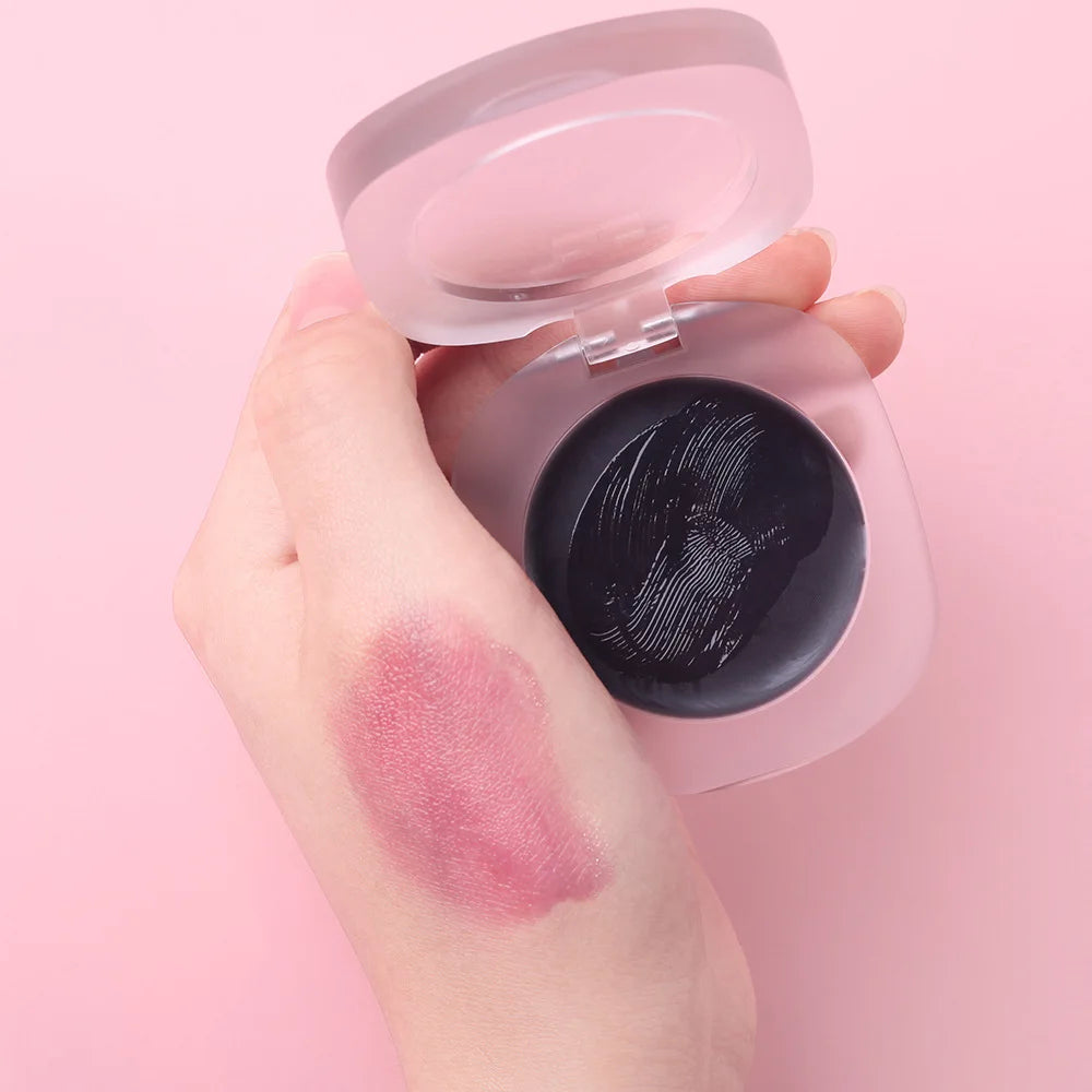 black white vegan mineral waterproof color changing blush cream cheek blush palette