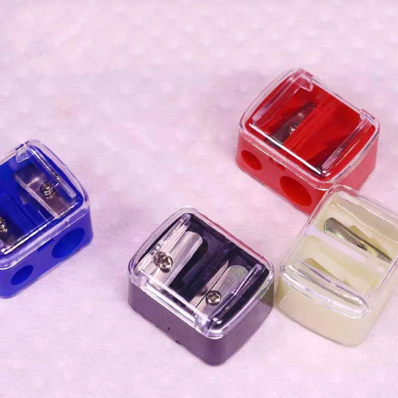 small body blade dual holes makeup tool cosmetic makeup pencil sharpener for eyebrow crayon lip liner eyeliner eyebrow p