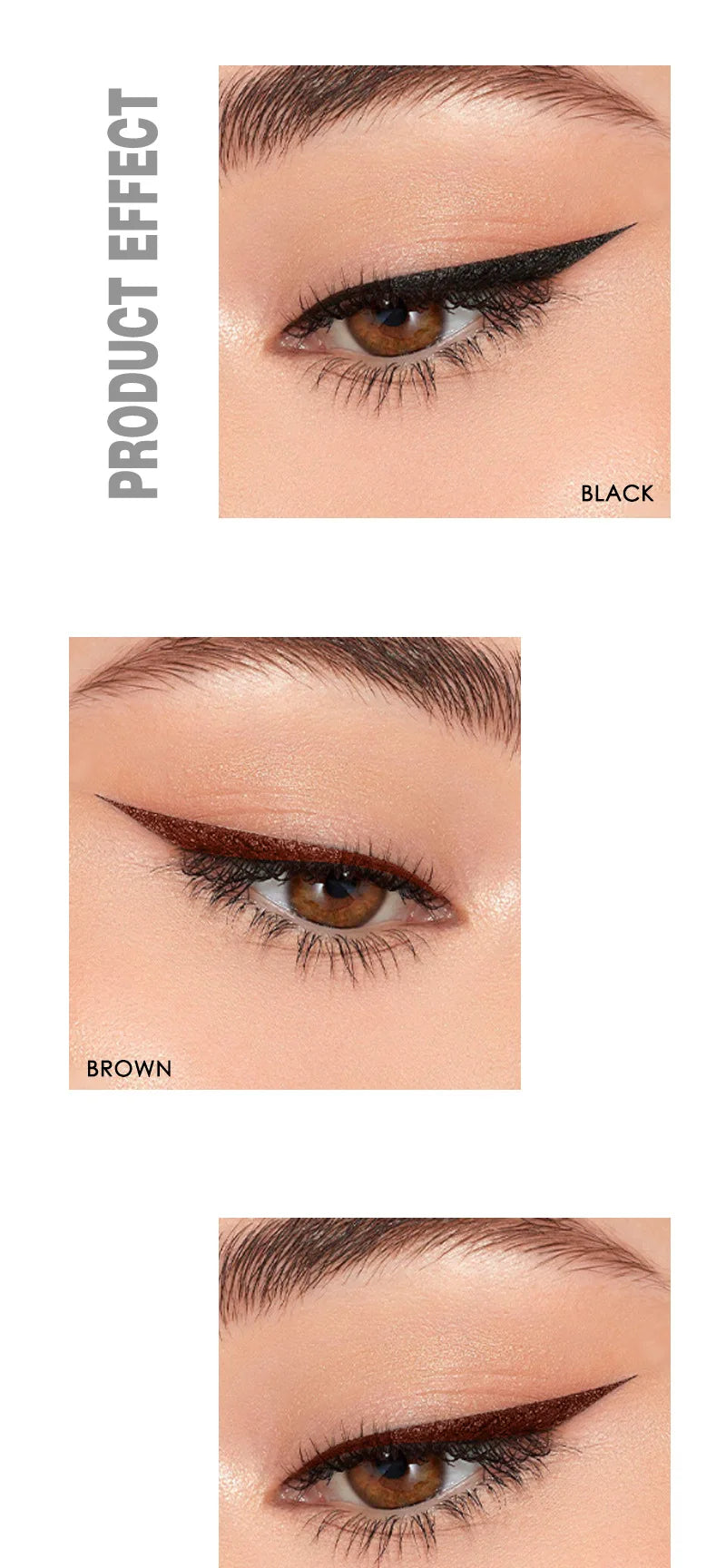 5 colors eyeliner pen with sharpener black brown red waterproof long lasting gel eyeliner pencil