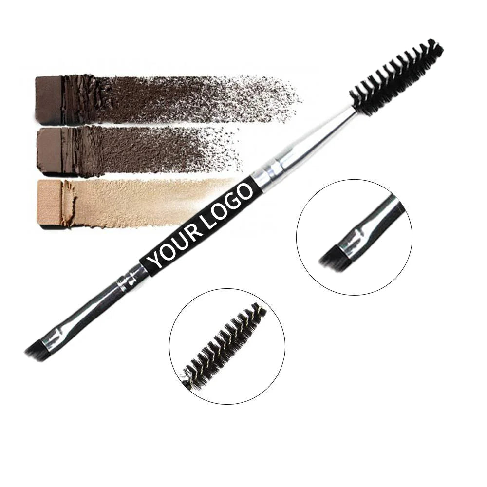 professional single dual-ended angled eyebrow eyelash brushes set eye shadow concealer eye region makeup tools