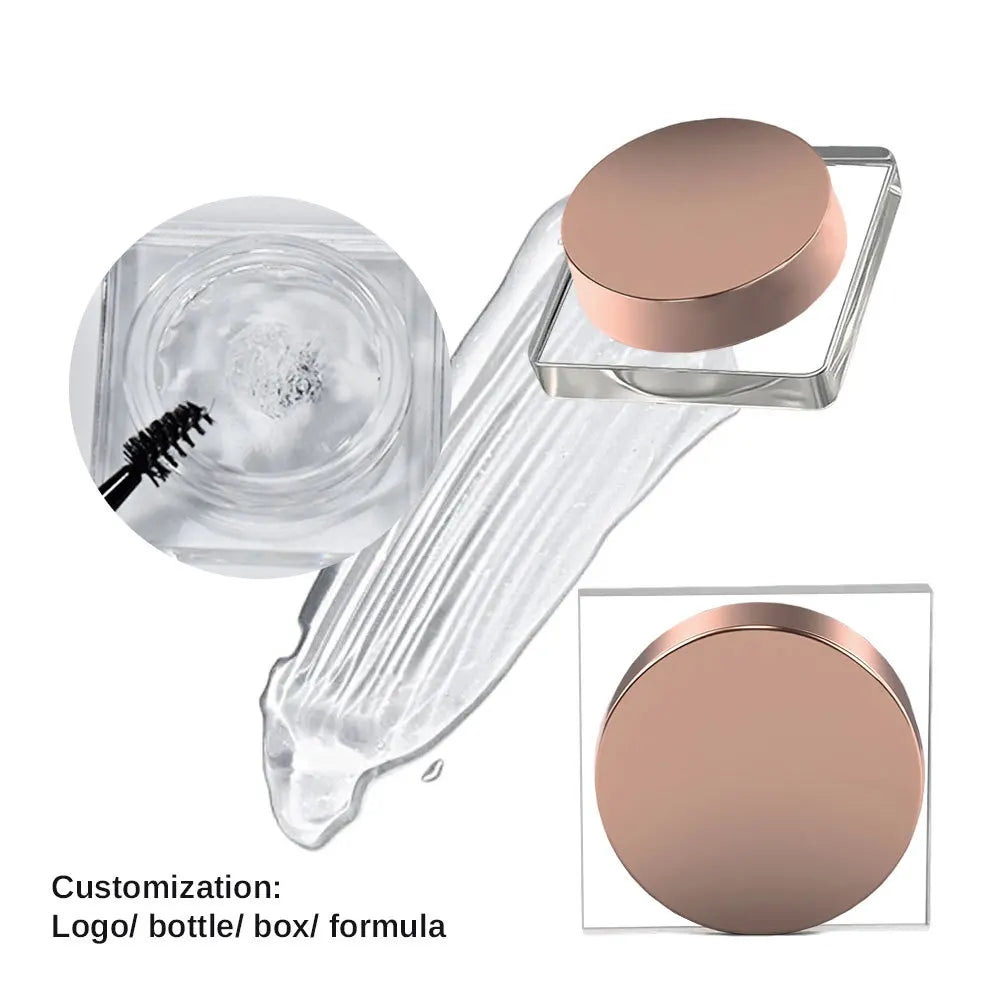 Clear eyebrow styling soap with brush