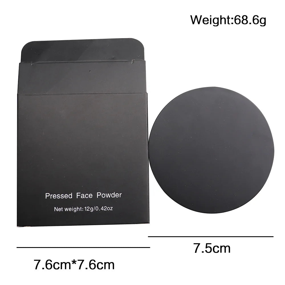 professional face makeup 10 colors round powder palette vegan cruelty free pressed face powder