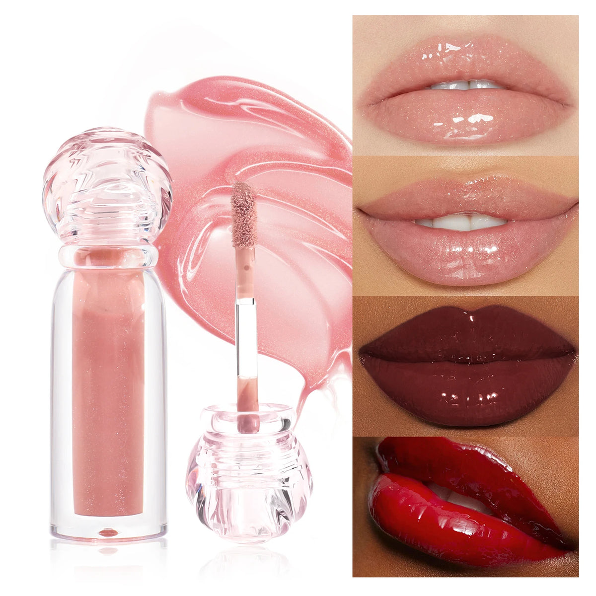 cute tube lipgloss and matte lipstick 58 colors makeup moisturizing shiny red nude lip gloss